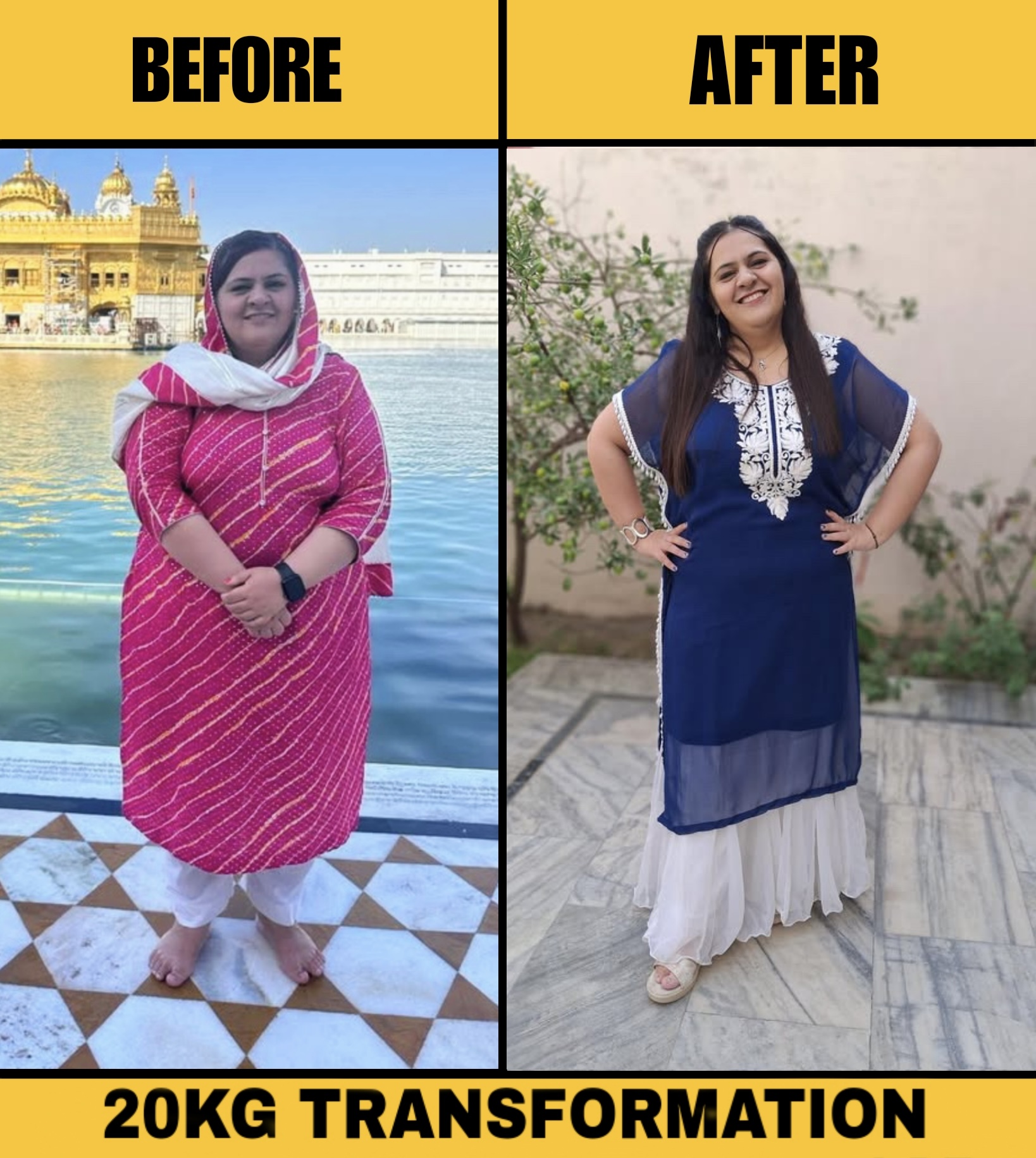 20kg Lost · Transformation